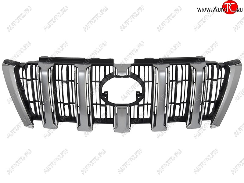 8 749 р. Решётка радиатора SAT (хром, серебро) Toyota Land Cruiser Prado J150 1-ый рестайлинг (2013-2017)  с доставкой в г. Майкоп
