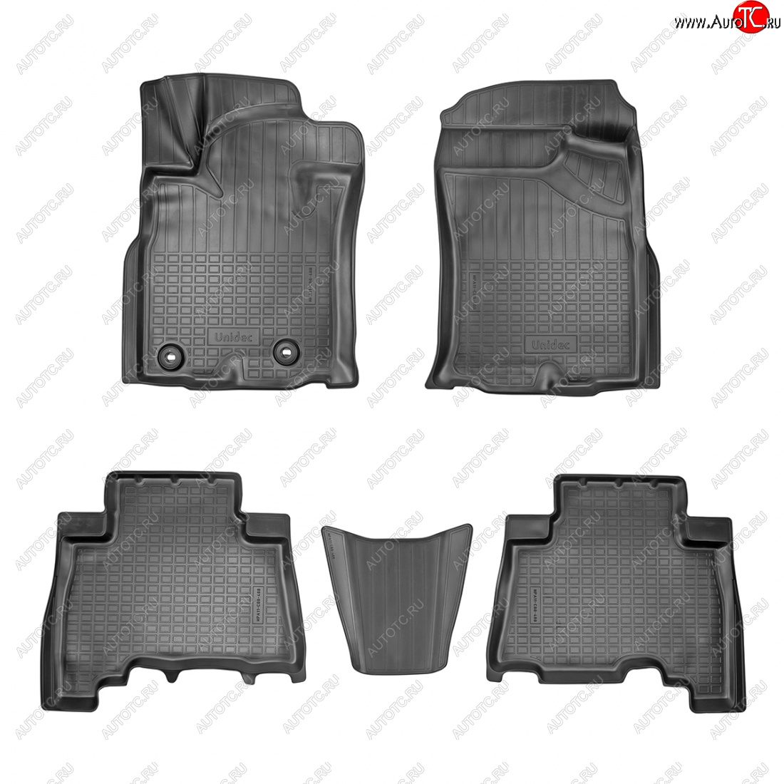 3 199 р. Коврики салона Norplast Unidec Toyota Land Cruiser Prado J150 2-ой рестайлинг (2017-2020) (черные)  с доставкой в г. Майкоп