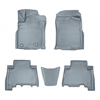 Коврики салона Norplast Unidec (5 мест) Toyota Land Cruiser Prado  J150 (2013-2020) 1-ый рестайлинг, 2-ой рестайлинг (серые)