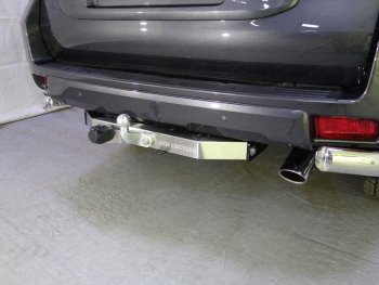 Фаркоп (тягово-сцепное устройство) TCC Toyota Land Cruiser Prado  J150 (2009-2020) дорестайлинг, 1-ый рестайлинг, 2-ой рестайлинг (оцинкованный, шар F , надпись Land Cruiser)