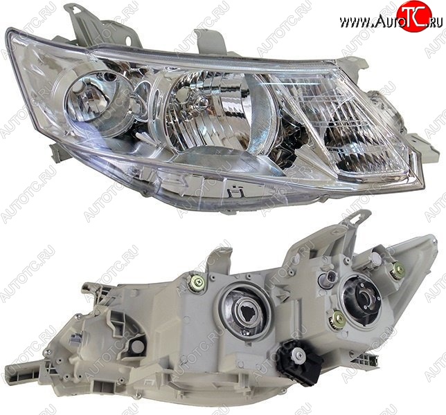 7 299 р. Правая фара SAT (хром) Toyota Allion T260 седан дорестайлинг (2007-2010)  с доставкой в г. Майкоп