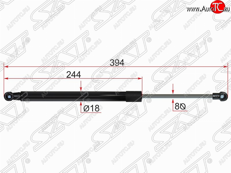 479 р. Газовый упор крышки багажника SAT  Toyota Auris  E180 (2012-2016) хэтчбэк 5 дв. дорестайлинг  с доставкой в г. Майкоп
