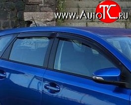 999 р. Комплект дефлекторов окон (ветровиков) 4 шт. 5 дв. (рестайлинг) Russtal Toyota Auris E150 хэтчбэк 5 дв. дорестайлинг (2006-2010)  с доставкой в г. Майкоп