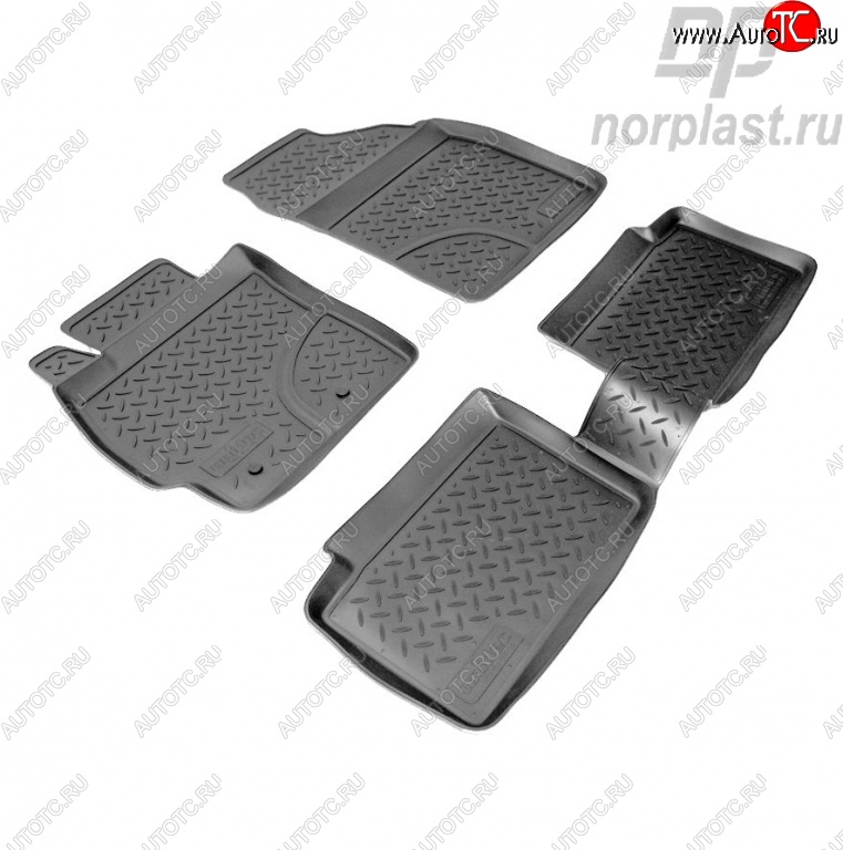 2 249 р. Комплект ковриков в салон Norplast Toyota Auris E150 хэтчбэк 5 дв. дорестайлинг (2006-2010)  с доставкой в г. Майкоп