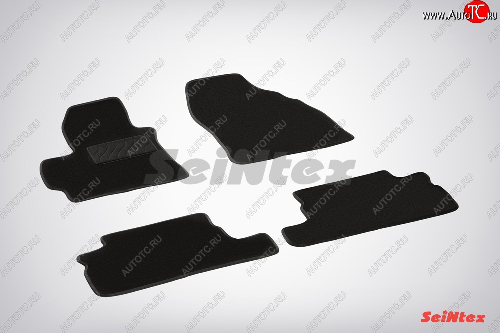2 999 р. Износостойкие коврики в салон SeiNtex Premium LUX 4 шт. (ворсовые) Toyota Auris E150 хэтчбэк 5 дв. дорестайлинг (2006-2010)  с доставкой в г. Майкоп