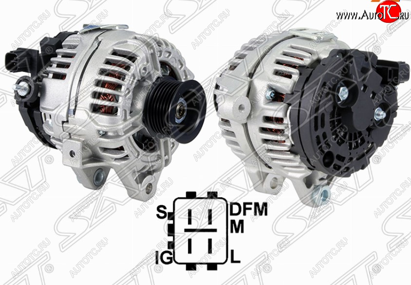 15 099 р. Генератор SAT (12V 100A 2.0/2.4/1AZFSE/2AZFSE)  Toyota Avensis ( T220 седан,  T250 седан,  T250 универсал) (2000-2008) рестайлинг, дорестайлинг  с доставкой в г. Майкоп