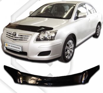 Дефлектор капота CA-Plastic Toyota Avensis T250 седан дорестайлинг (2003-2006)