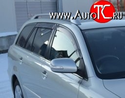 999 р. Комплект дефлекторов окон (ветровиков) 4 шт. (универсал) Russtal Toyota Avensis T250 универсал дорестайлинг (2003-2006)  с доставкой в г. Майкоп