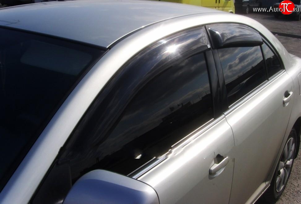 4 199 р. Дефлекторы окон (ветровики) Novline 4 шт Toyota Avensis T250 универсал дорестайлинг (2003-2006)  с доставкой в г. Майкоп