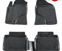 Комплект ковриков в салон Aileron 4 шт. (полиуретан, покрытие Soft) Toyota Avensis ( T250 седан,  T250 универсал) (2003-2008) дорестайлинг, рестайлинг