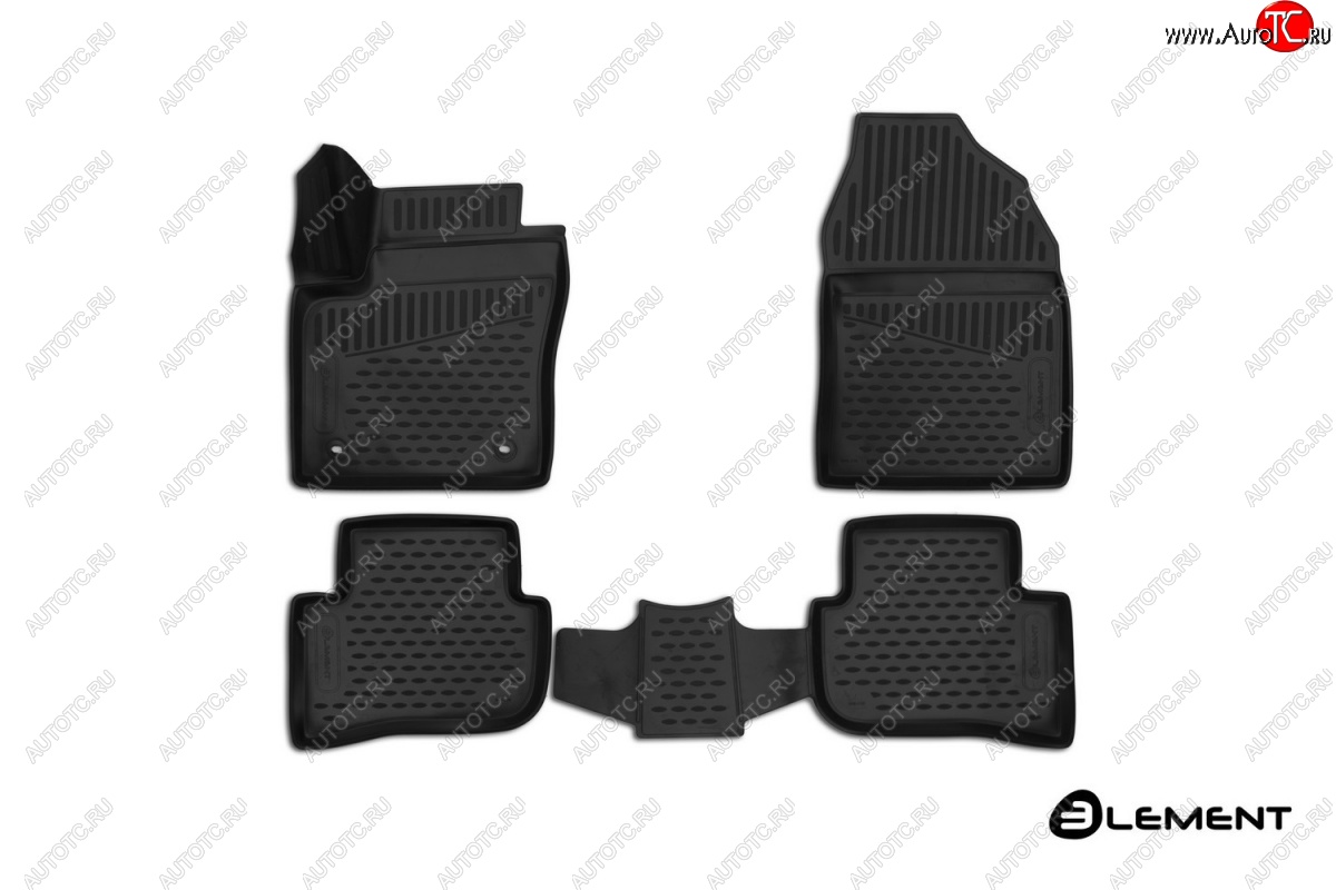 2 679 р. Коврики 3D в салон (полиуретан) (4WD, SUV) Element Toyota C-HR NGX10, ZGX10 дорестайлинг (2016-2019)  с доставкой в г. Майкоп