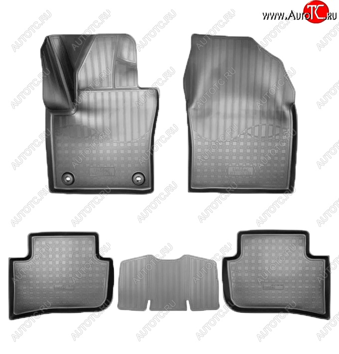 2 699 р. Коврики салонные Noplast (3D, полный привод)  Toyota C-HR  NGX10, ZGX10 (2016-2025) дорестайлинг, рестайлинг (Черные)  с доставкой в г. Майкоп
