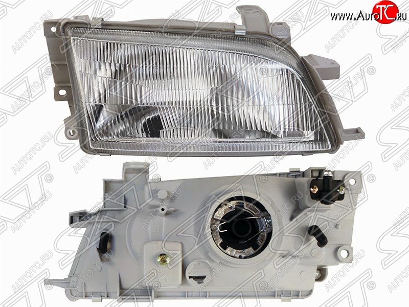 2 759 р. Левая фара передняя SAT (хрусталь) Toyota Carina T190 седан дорестайлинг (1992-1994)  с доставкой в г. Майкоп