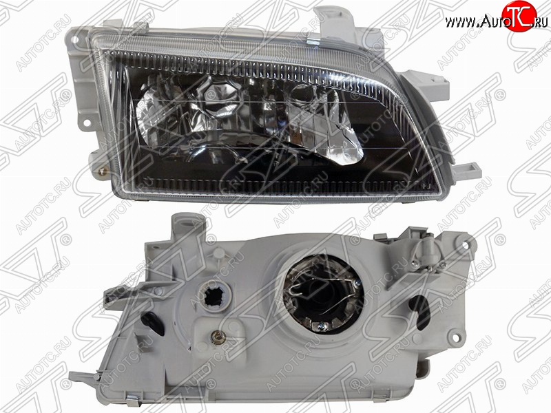 2 499 р. Левая фара передняя SAT (черный хрусталь) Toyota Carina T190 седан дорестайлинг (1992-1994)  с доставкой в г. Майкоп
