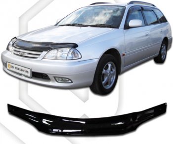 Дефлектор капота (T215) CA-Plastiс Toyota Caldina  T210 (2000-2002) рестайлинг универсал