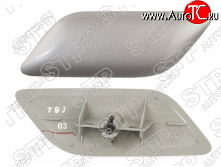 1 099 р. Крышка омывателя фары SAT (Левая). Toyota Camry XV40 рестайлинг (2009-2011) (Неокрашенная)  с доставкой в г. Майкоп