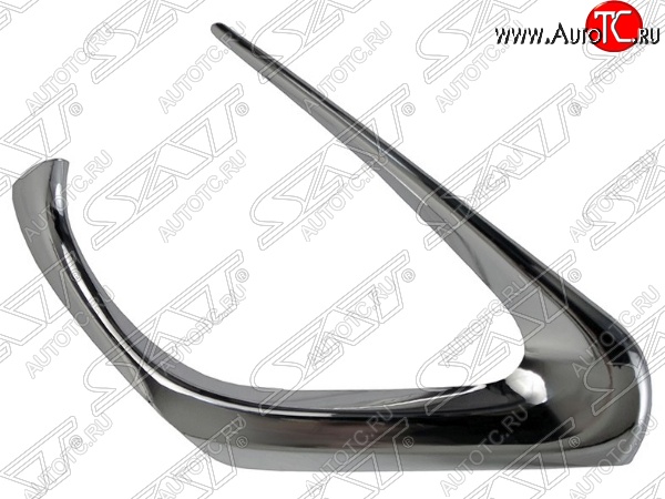 669 р. Правая рамка противотуманной фары SAT (хром) Toyota Camry XV55 1-ый рестайлинг (2014-2017)  с доставкой в г. Майкоп