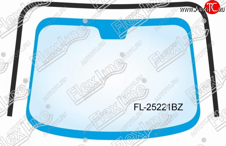 1 769 р. Молдинг лобового стекла FlexLine Toyota Camry XV55 2-ой рестайлинг (2017-2018)  с доставкой в г. Майкоп