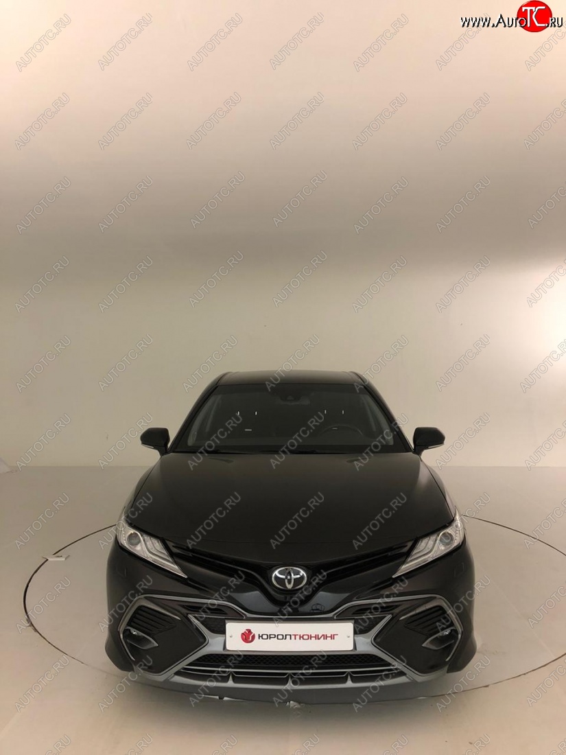 14 699 р. Накладка переднего бампера Yurol Toyota Camry XV70 дорестайлинг (2017-2021) (Неокрашенная)  с доставкой в г. Майкоп