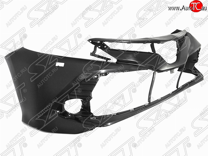 4 299 р. Передний бампер (под омыватели) SAT Toyota Camry XV70 дорестайлинг (2017-2021) (Неокрашенный)  с доставкой в г. Майкоп
