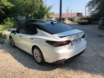 3 399 р. Лип спойлер АВТОКРАТ Toyota Camry XV70 дорестайлинг (2017-2021) (Неокрашенный)  с доставкой в г. Майкоп. Увеличить фотографию 4