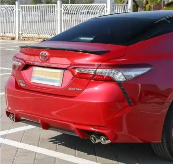 3 399 р. Лип спойлер АВТОКРАТ Toyota Camry XV70 дорестайлинг (2017-2021) (Неокрашенный)  с доставкой в г. Майкоп. Увеличить фотографию 6