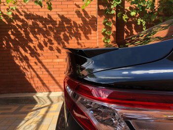 3 399 р. Лип спойлер АВТОКРАТ Toyota Camry XV70 дорестайлинг (2017-2021) (Неокрашенный)  с доставкой в г. Майкоп. Увеличить фотографию 7