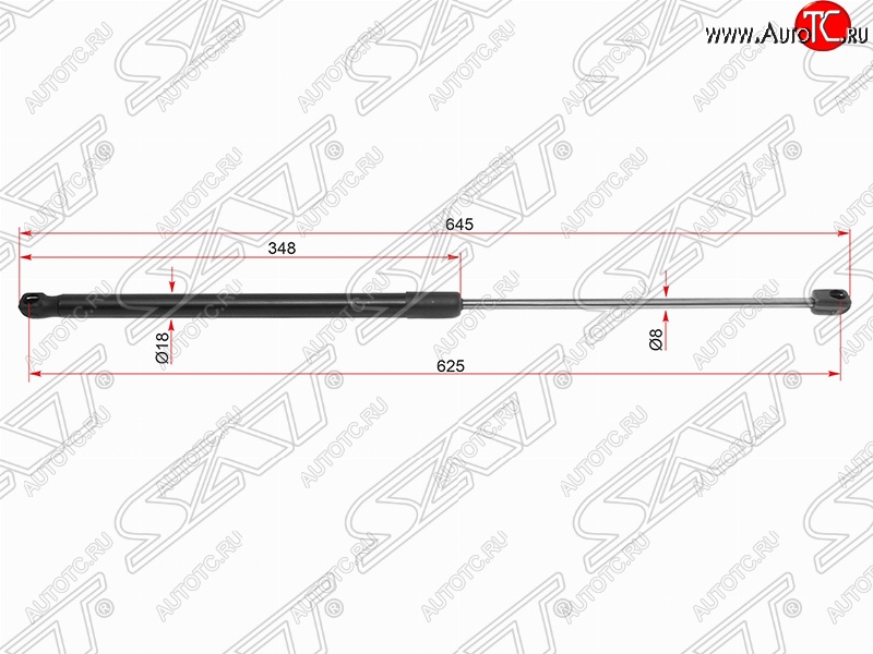 2 379 р. Газовый упор капота SAT  Toyota Camry  XV70 (2017-2021) дорестайлинг  с доставкой в г. Майкоп