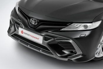 17 199 р. Накладка в центральный воздухозаборник переднего бампера Harius Toyota Camry XV70 дорестайлинг (2017-2021) (Неокрашенная)  с доставкой в г. Майкоп. Увеличить фотографию 7