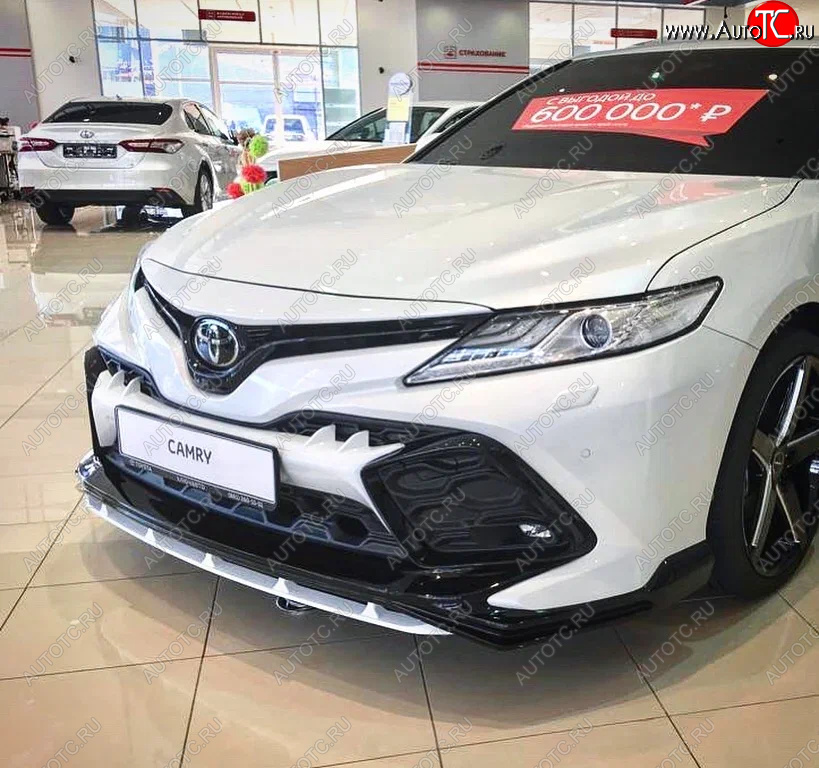 31 999 р. Решетка в передний бампер HEMMES Toyota Camry XV70 дорестайлинг (2017-2021) (неокрашенная)  с доставкой в г. Майкоп