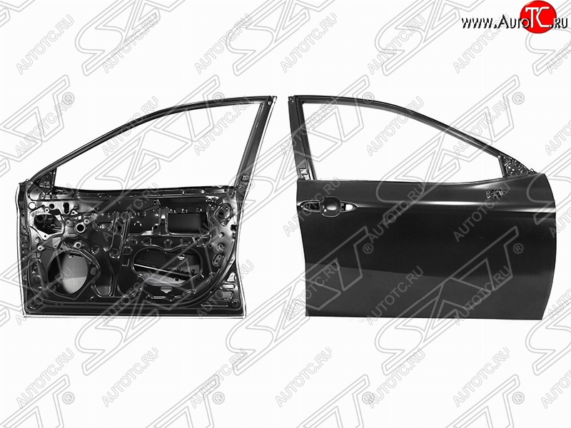 13 999 р. Правая дверь передняя SAT Toyota Camry XV70 дорестайлинг (2017-2021) (Неокрашенная)  с доставкой в г. Майкоп