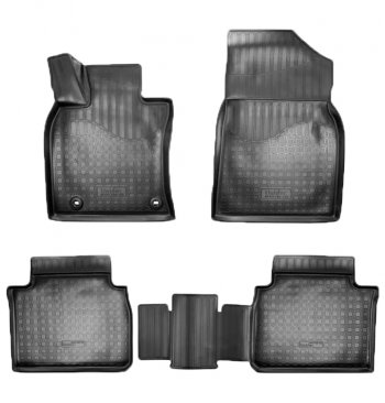 Коврики салонные Noplast (3D) Toyota Camry  XV70 (2017-2021) дорестайлинг (Черные)
