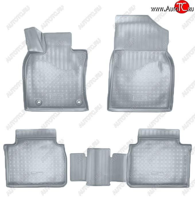 3 199 р. Коврики салонные Noplast (3D)  Toyota Camry  XV70 (2017-2021) дорестайлинг (Серые)  с доставкой в г. Майкоп