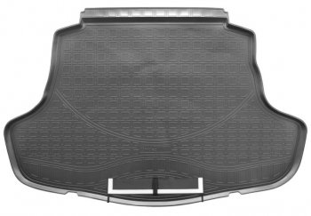 Коврик в багажник Norplast Toyota Camry  XV70 (2017-2021) дорестайлинг (Черный с фартуком)