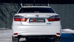 4 649 р. Козырёк на заднее стекло Tuning-Sport Toyota Camry XV55 2-ой рестайлинг (2017-2018) (Неокрашенный)  с доставкой в г. Майкоп. Увеличить фотографию 4