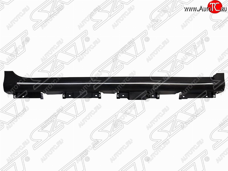 7 899 р. Правый порог пластиковый SAT (с хромом) Toyota Camry XV50 дорестайлинг (2011-2014) (Неокрашенный)  с доставкой в г. Майкоп