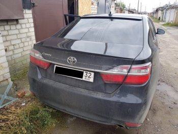2 799 р. Лип спойлер АВТОКРАТ Toyota Camry XV55 1-ый рестайлинг (2014-2017) (Неокрашенный)  с доставкой в г. Майкоп. Увеличить фотографию 5