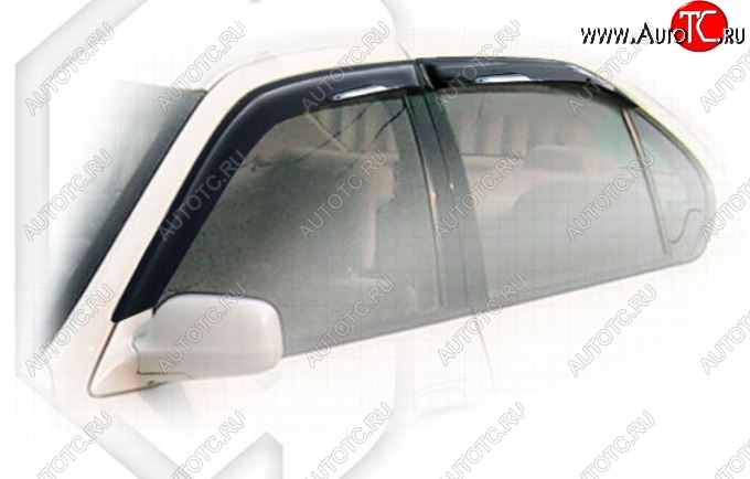 1 999 р. Дефлектора окон CA-Plastic Toyota Camry V40 (1994-1998) (Classic полупрозрачный, Без хром.молдинга, Крепление только на скотч)  с доставкой в г. Майкоп