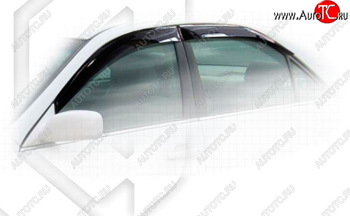 2 079 р. Дефлектора окон CA-Plastic Toyota Camry XV30 рестайлинг (2004-2006) (Classic полупрозрачный, Без хром.молдинга)  с доставкой в г. Майкоп