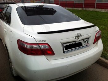 3 399 р. Лип спойлер АВТОКРАТ  Toyota Camry  XV40 (2006-2011) дорестайлинг, рестайлинг (Неокрашенный)  с доставкой в г. Майкоп. Увеличить фотографию 2