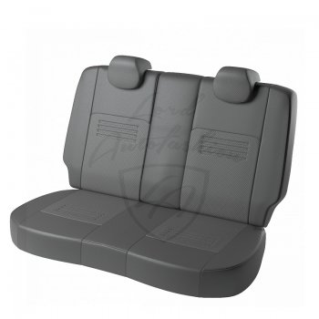 6 249 р. Чехлы для сидений Lord Autofashion Турин (экокожа) Toyota Camry XV40 дорестайлинг (2006-2008) (Серый, вставка серая)  с доставкой в г. Майкоп. Увеличить фотографию 2
