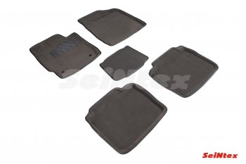 7 649 р. Комплект ворсовых 
ковриков в салон Seintex (3D)  Toyota Camry  XV40 (2006-2011) дорестайлинг, рестайлинг (Черный)  с доставкой в г. Майкоп. Увеличить фотографию 2