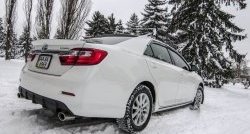 3 599 р. Диффузор заднего бампера Sport  Toyota Camry  XV50 (2011-2014) дорестайлинг (Под окраску, Неокрашенный)  с доставкой в г. Майкоп. Увеличить фотографию 2
