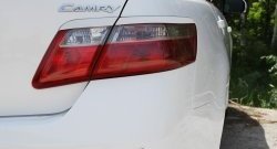 1 099 р. Реснички на фонари (рестайлинг) RA  Toyota Camry  XV40 (2009-2011) рестайлинг (Неокрашенные)  с доставкой в г. Майкоп. Увеличить фотографию 3