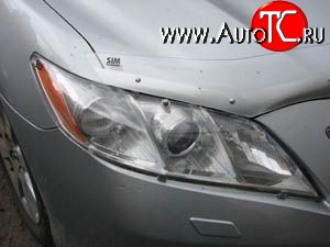 1 268 р. Прозрачная защита передних фар Novline Toyota Camry XV40 рестайлинг (2009-2011)  с доставкой в г. Майкоп