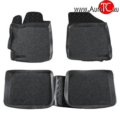 2 679 р. Комплект ковриков в салон Aileron 4 шт. (полиуретан, покрытие Soft) Toyota Camry XV40 рестайлинг (2009-2011)  с доставкой в г. Майкоп