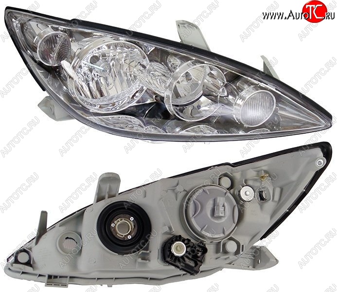5 799 р. Правая фара SAT (длинное ухо) Toyota Camry XV30 рестайлинг (2004-2006)  с доставкой в г. Майкоп