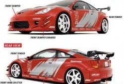 8 899 р. Задний бампер K1 Style wide body Toyota Celica T230 (1999-2006)  с доставкой в г. Майкоп. Увеличить фотографию 5