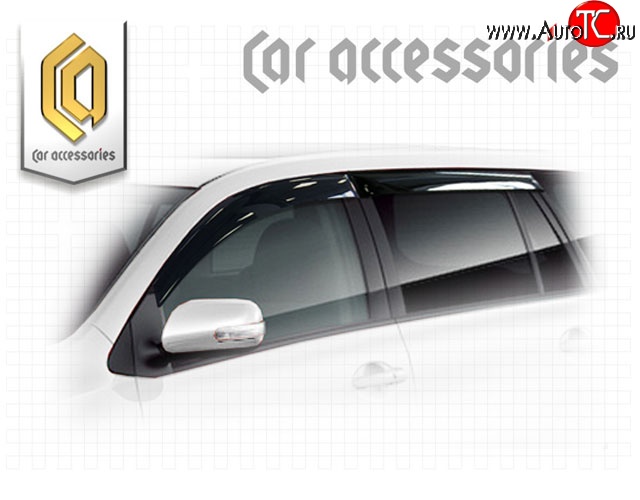 1 999 р. Комплект дефлекторов окон CA-Plastic  Toyota Corolla Fielder  E140 (2006-2012) универсал дорестайлинг, универсал рестайлинг (Classic полупрозрачный, Без хром молдинга, Крепление скотч)  с доставкой в г. Майкоп