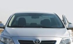1 599 р. Реснички на фары CT Toyota Corolla E150 седан рестайлинг (2009-2013) (Неокрашенные)  с доставкой в г. Майкоп. Увеличить фотографию 2